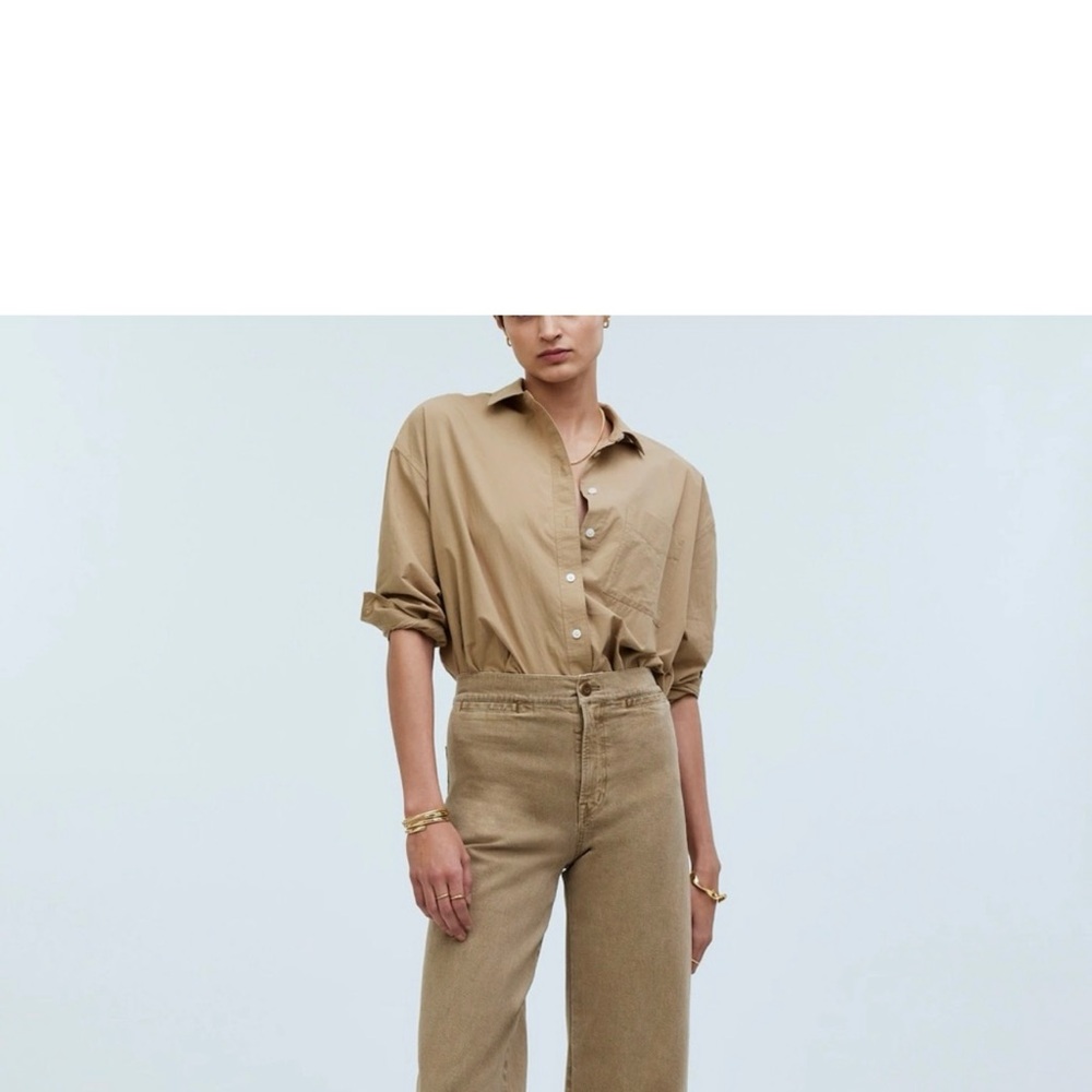 Madewell Tan Flare & Wide Leg Jeans